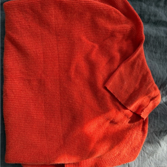 MM LaFleur Women's Arbus Cashmere Turtleneck Sweater, Papaya, Size XL EUC - Picture 3 of 5